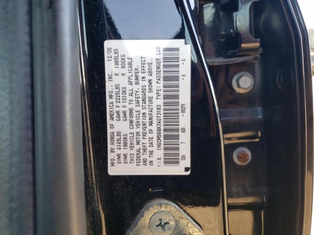 1HGCM568X7A073183 - 2007 HONDA ACCORD EX BLACK photo 13