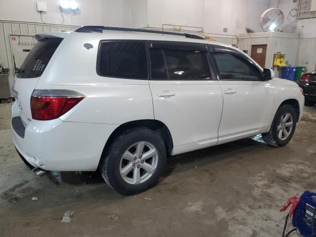 5TDJK3EH2AS009067 - 2010 TOYOTA HIGHLANDER SE WHITE photo 3