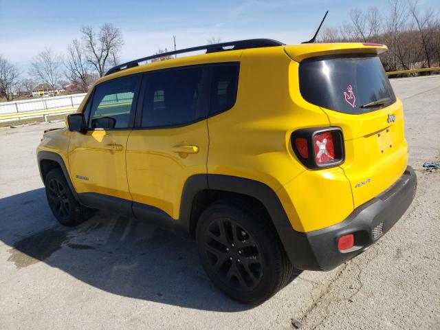 ZACCJBBT1FPC45518 - 2015 JEEP RENEGADE LATITUDE YELLOW photo 2