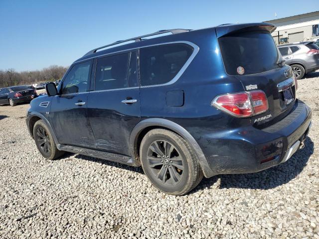 JN8AY2NE6J9730512 - 2018 NISSAN ARMADA PLATINUM BLUE photo 2