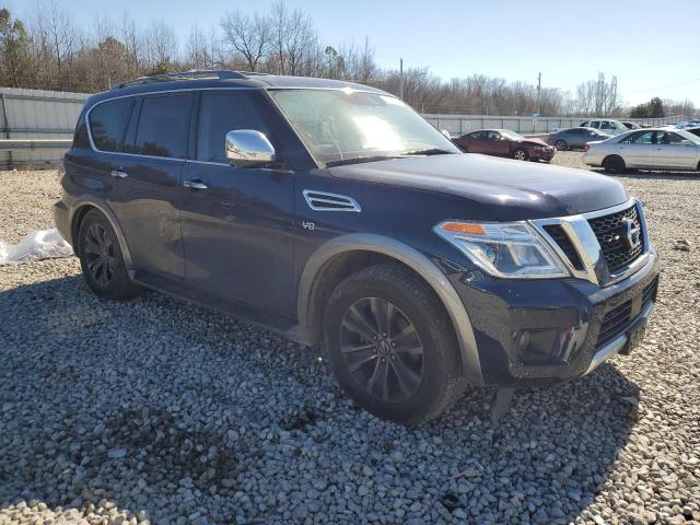 JN8AY2NE6J9730512 - 2018 NISSAN ARMADA PLATINUM BLUE photo 4