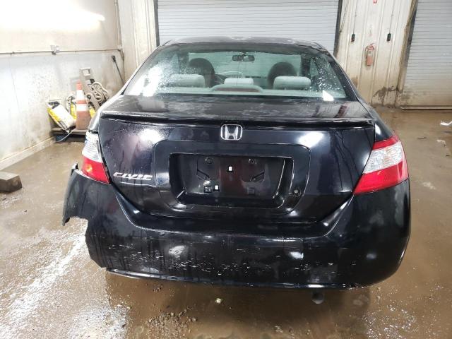 2HGFG11688H541255 - 2008 HONDA CIVIC LX BLACK photo 6