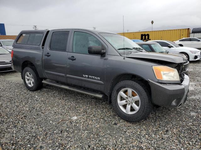 1N6AA0ED5CN331075 - 2012 NISSAN TITAN S GRAY photo 4