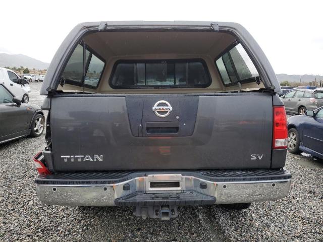 1N6AA0ED5CN331075 - 2012 NISSAN TITAN S GRAY photo 6