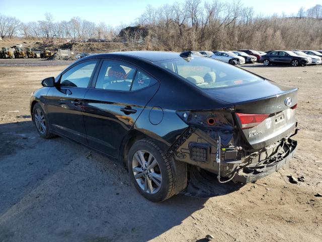 KMHD84LF1HU357897 - 2017 HYUNDAI ELANTRA SE BLACK photo 2