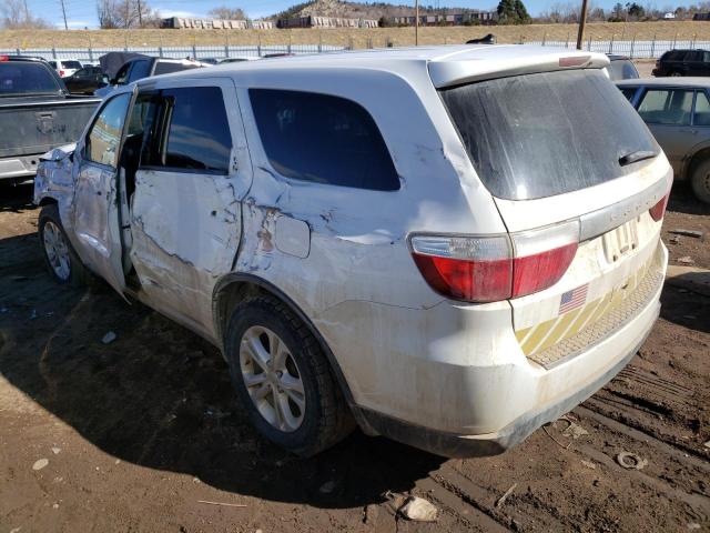 1C4SDJFT7DC565113 - 2013 DODGE DURANGO SSV WHITE photo 2