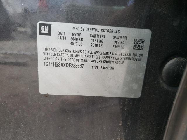 1G11H5SAXDF233587 - 2013 CHEVROLET MALIBU LTZ Graphite photo 13