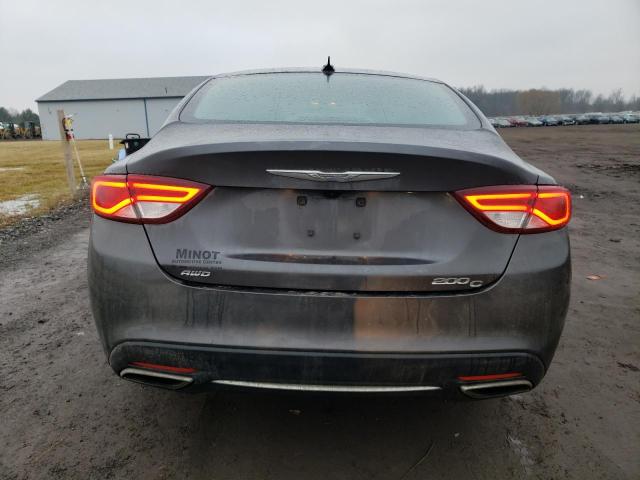 1C3CCCEG2GN135669 - 2016 CHRYSLER 200 C CHARCOAL photo 6