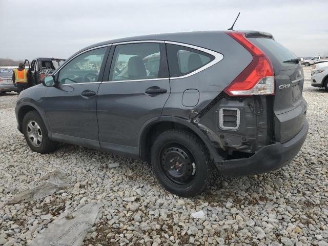 2HKRM4H39DH645241 - 2013 HONDA CR-V LX GRAY photo 2