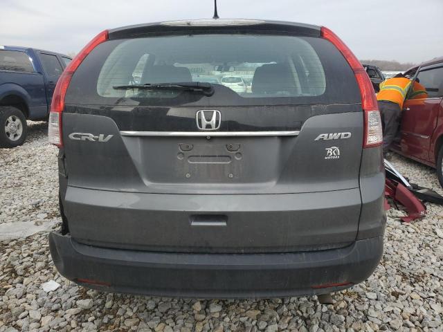 2HKRM4H39DH645241 - 2013 HONDA CR-V LX GRAY photo 6