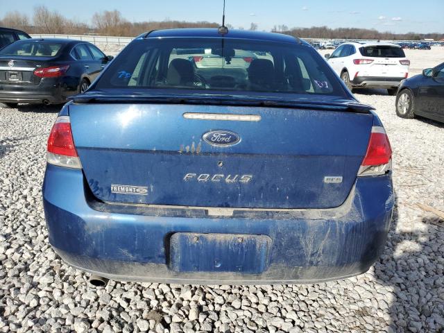 1FAHP35N18W276481 - 2008 FORD FOCUS SE BLUE photo 6