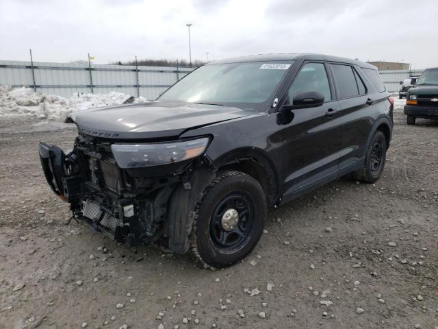 1FM5K8AC0MNA14640 - 2021 FORD EXPLORER POLICE INTERCEPTOR BLACK photo 1
