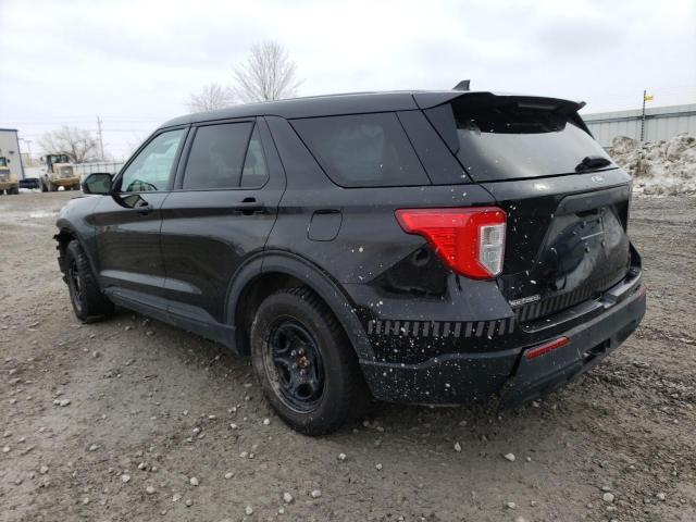 1FM5K8AC0MNA14640 - 2021 FORD EXPLORER POLICE INTERCEPTOR BLACK photo 2