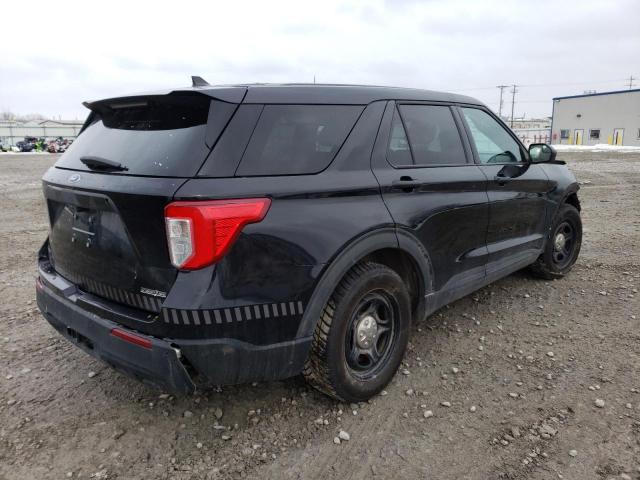 1FM5K8AC0MNA14640 - 2021 FORD EXPLORER POLICE INTERCEPTOR BLACK photo 3