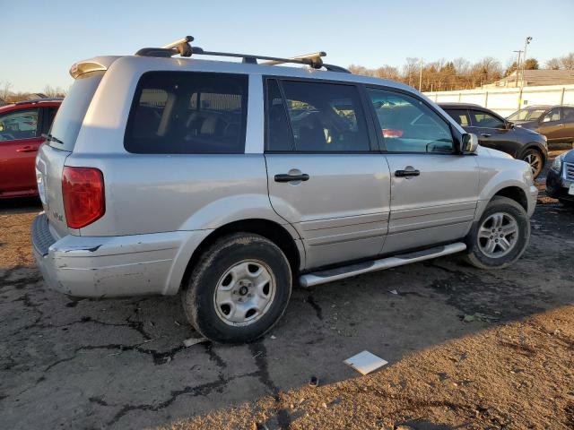 2HKYF18654H559360 - 2004 HONDA PILOT EXL GRAY photo 3