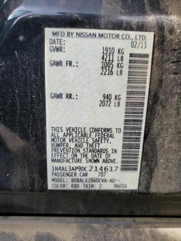 1N4AL3AP9DC214617 - 2013 NISSAN ALTIMA 2.5 GRAY photo 13