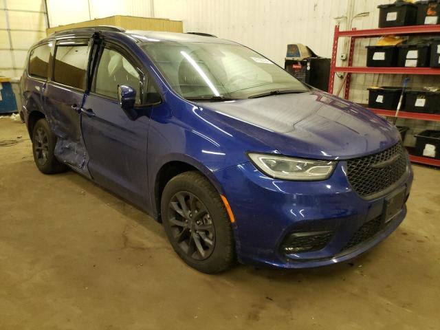 2C4RC3BG7MR523280 - 2021 CHRYSLER PACIFICA TOURING L BLUE photo 4