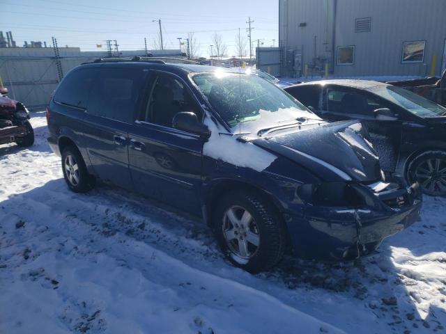 2D4GP44L56R664317 - 2006 DODGE GRAND CARA SXT BLUE photo 4