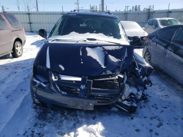 2D4GP44L56R664317 - 2006 DODGE GRAND CARA SXT BLUE photo 5