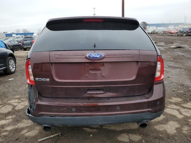 2FMDK3GC9CBA78420 - 2012 FORD EDGE SE BURGUNDY photo 6