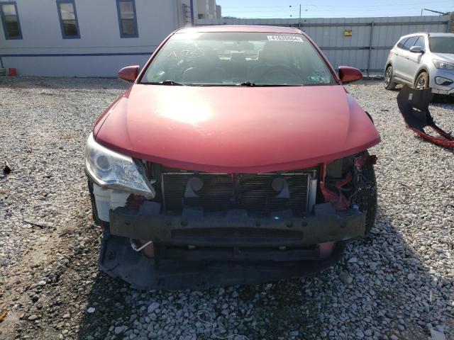 4T4BF1FK2DR292837 - 2013 TOYOTA CAMRY L RED photo 5