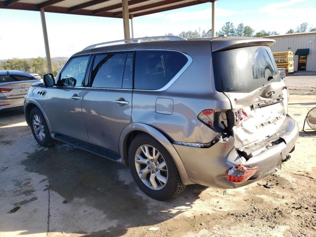 JN8AZ2NE6E9065744 - 2014 INFINITI QX80 GRAY photo 2