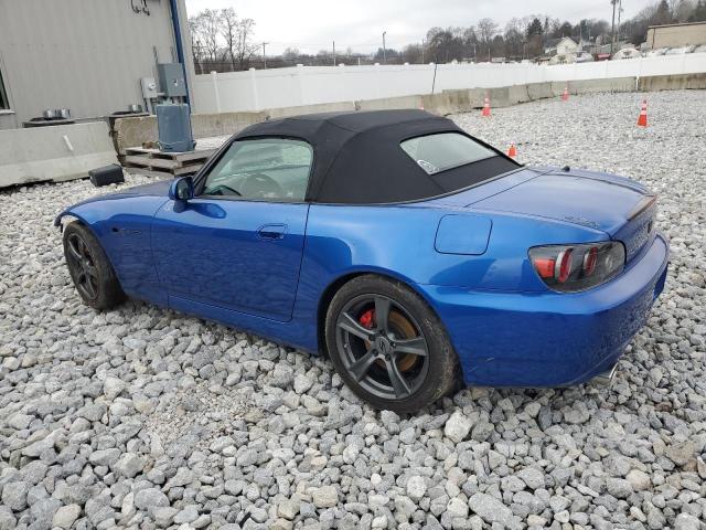 JHMAP21456S005025 - 2006 HONDA S2000 BLUE photo 2