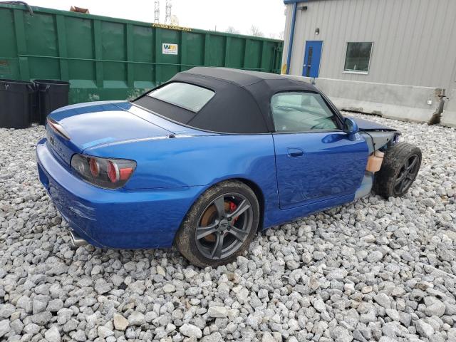 JHMAP21456S005025 - 2006 HONDA S2000 BLUE photo 3