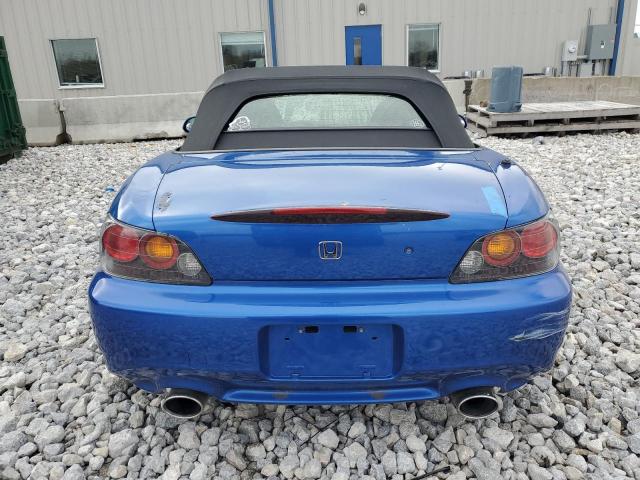 JHMAP21456S005025 - 2006 HONDA S2000 BLUE photo 6