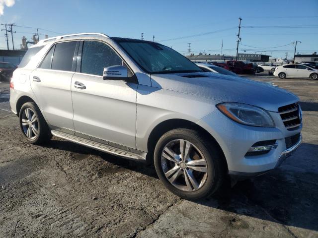 4JGDA5HBXFA512798 - 2015 MERCEDES-BENZ ML 350 4MATIC SILVER photo 4