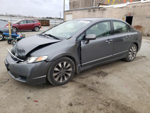 2HGFA16999H311939 - 2009 HONDA CIVIC EXL GRAY photo 1