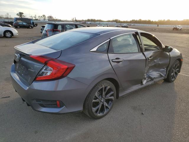 2HGFC2F8XMH553929 - 2021 HONDA CIVIC SPORT Grau Foto 3
