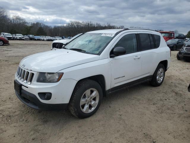 1C4NJCBA8ED818151 - 2014 JEEP COMPASS SPORT WHITE photo 1