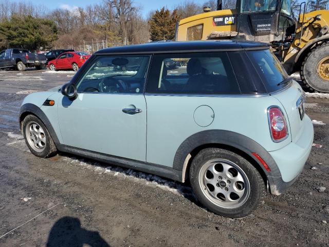 WMWSU3C55DT679142 - 2013 MINI COOPER BLUE photo 2