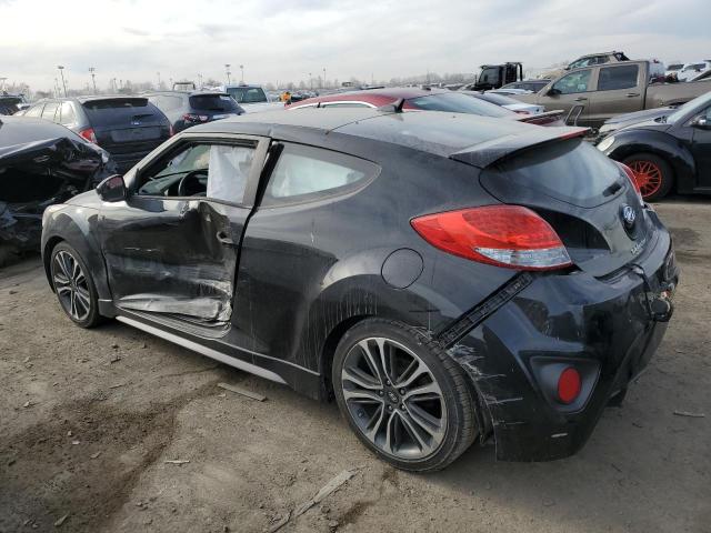 KMHTC6AE2GU266264 - 2016 HYUNDAI VELOSTER TURBO BLACK photo 2