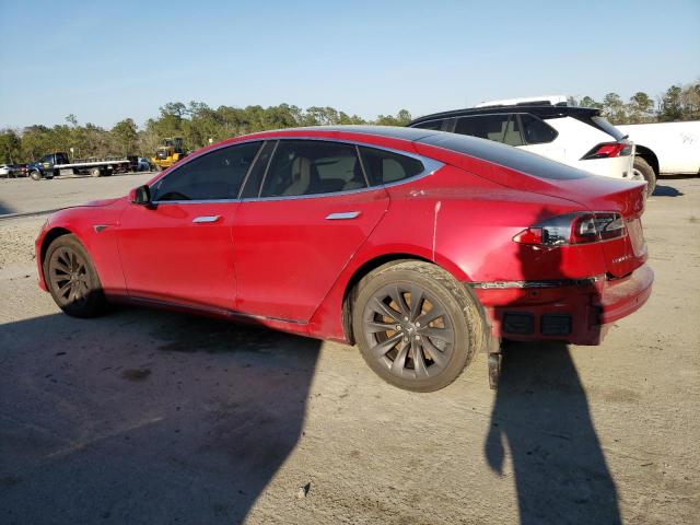 5YJSA1E28HF220019 - 2017 TESLA MODEL S Qırmızı foto 2