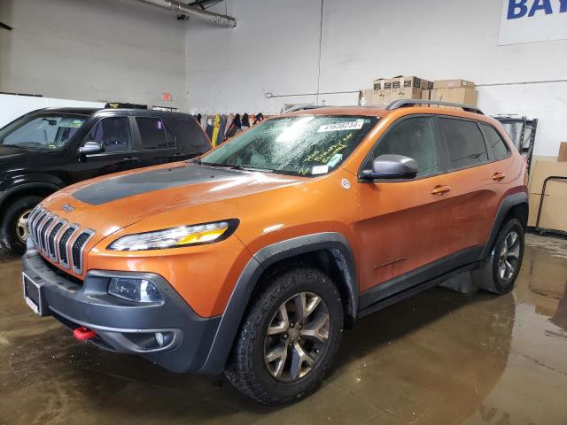 1C4PJMBS5FW511453 - 2015 JEEP CHEROKEE TRAILHAWK ORANGE photo 1