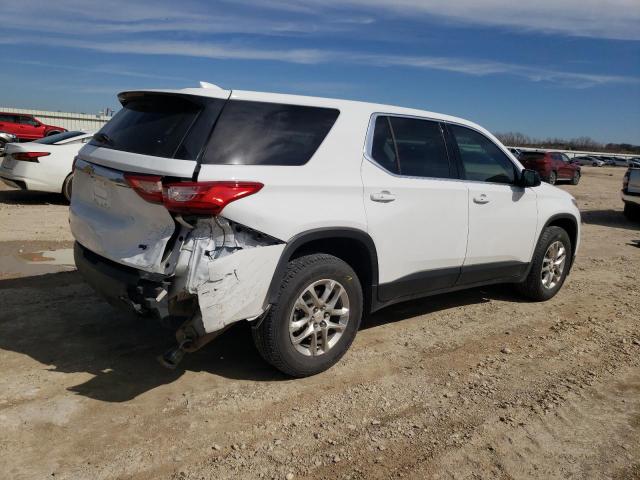 1GNERFKW0KJ238953 - 2019 CHEVROLET TRAVERSE LS WHITE photo 3