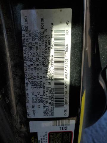 5TETX22NX9Z626021 - 2009 TOYOTA TACOMA ACCESS CAB Қара фото 12