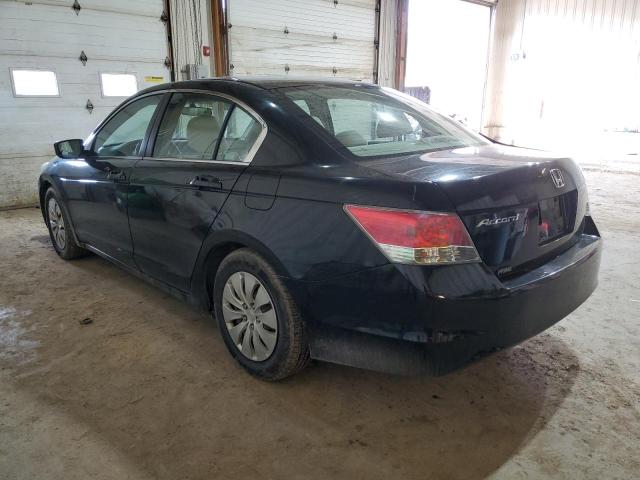 1HGCP26309A005388 - 2009 HONDA ACCORD LX BLACK photo 2