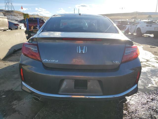 1HGCT2B88GA005343 - 2016 HONDA ACCORD EXL GRAY photo 6