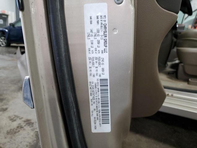 2C4RC1BG7DR774529 - 2013 CHRYSLER TOWN & COU TOURING ოქროსფერი ფოტო 14