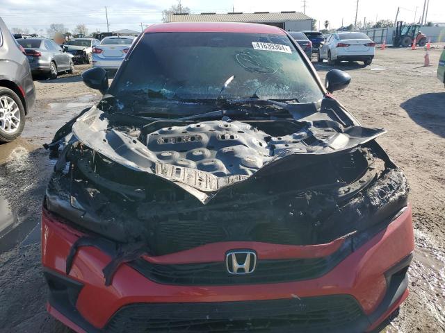 2HGFE2F57NH527757 - 2022 HONDA CIVIC SPORT RED photo 5