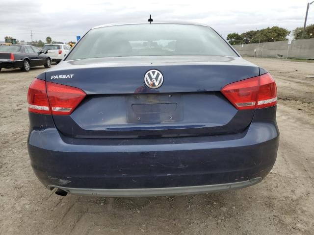 1VWAP7A35DC100954 - 2013 VOLKSWAGEN PASSAT S BLUE photo 6