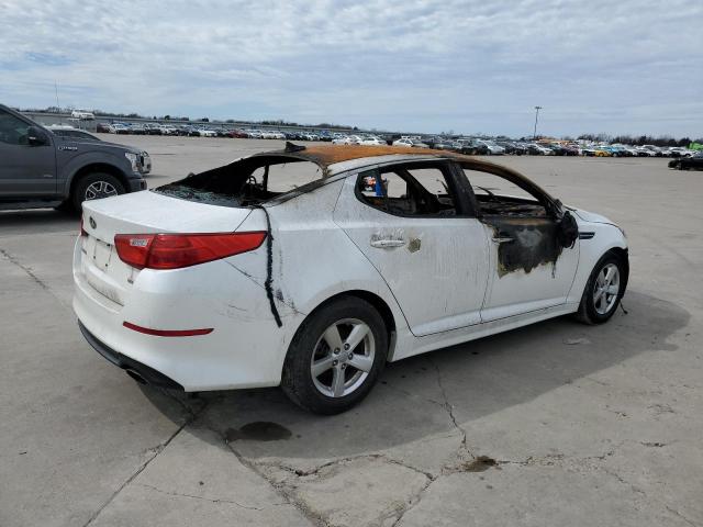 KNAGM4A70F5641664 - 2015 KIA OPTIMA LX WHITE photo 3