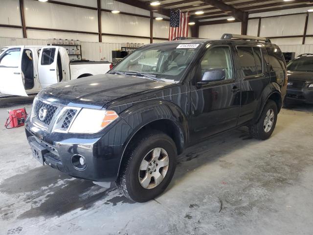 5N1AR18B18C647423 - 2008 NISSAN PATHFINDER S BLACK photo 1