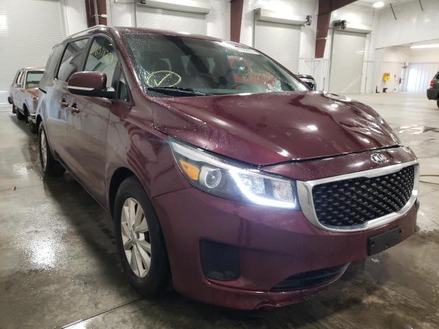 KNDMB5C1XF6059558 - 2015 KIA SEDONA LX MAROON photo 1