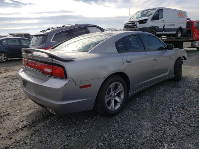 2C3CDXHG4DH706695 - 2013 DODGE CHARGER SXT SILVER photo 3