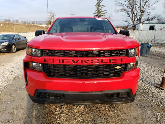 1GCPYBEK5NZ228365 - 2022 CHEVROLET SILVERADO K1500 CUSTOM RED photo 5