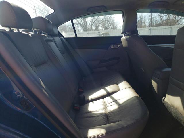 2HGFB2F97FH504038 - 2015 HONDA CIVIC EXL ლურჯი ფოტო 10